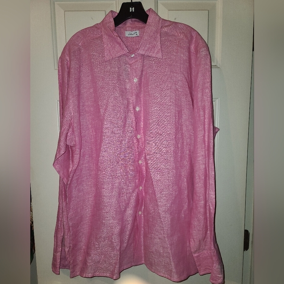 Men 100% Linen Shirt - Picture 1 of 4